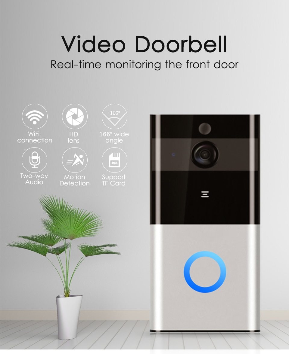 DoorGuard 720P WiFi Video Doorbell 🏠