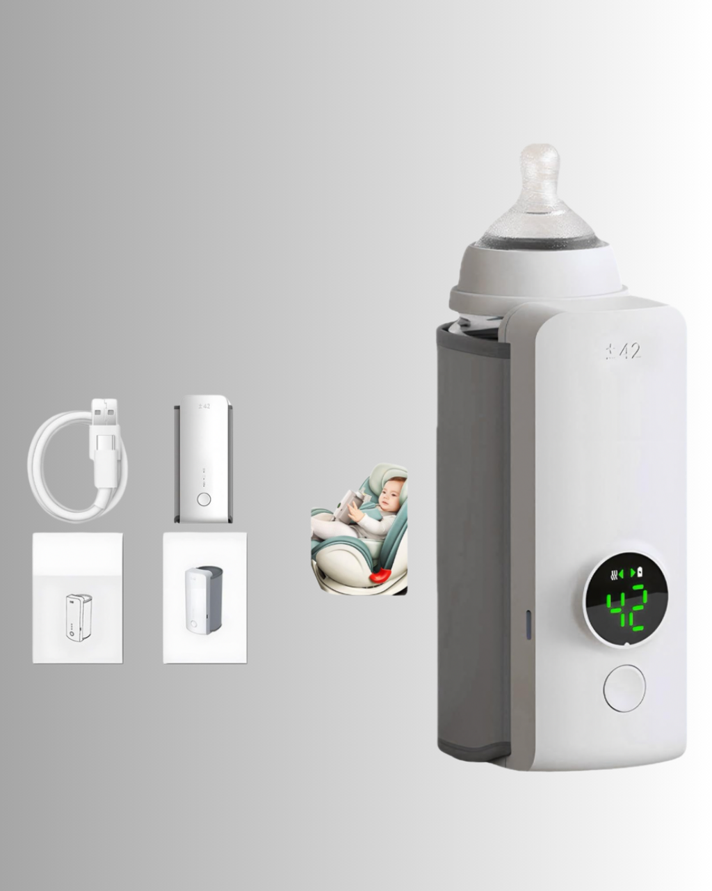 FeediGo 🍼 Portable USB Baby Bottle Warmer –