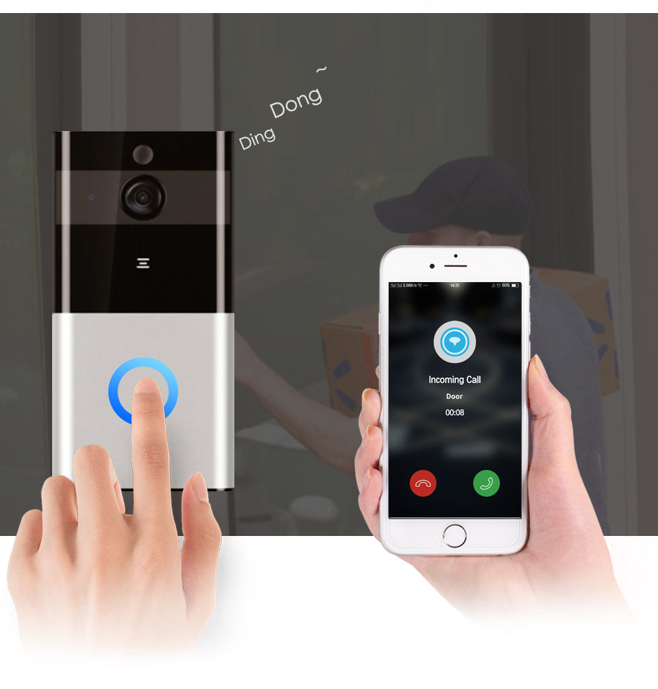 DoorGuard 720P WiFi Video Doorbell 🏠