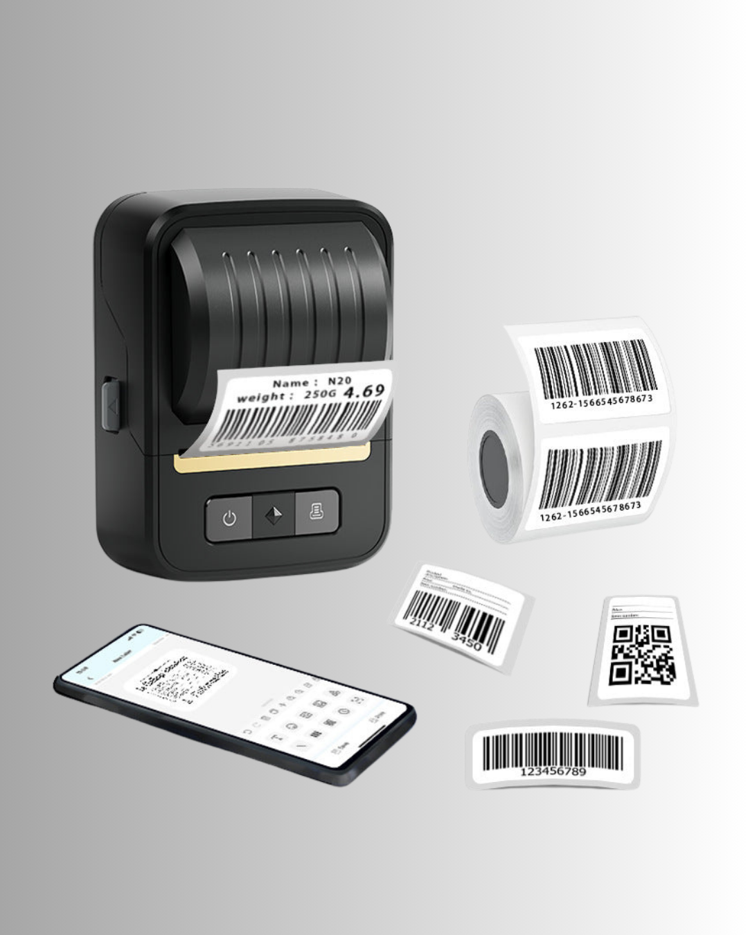 Bluetooth Ink-free Portable Thermal Label Printer