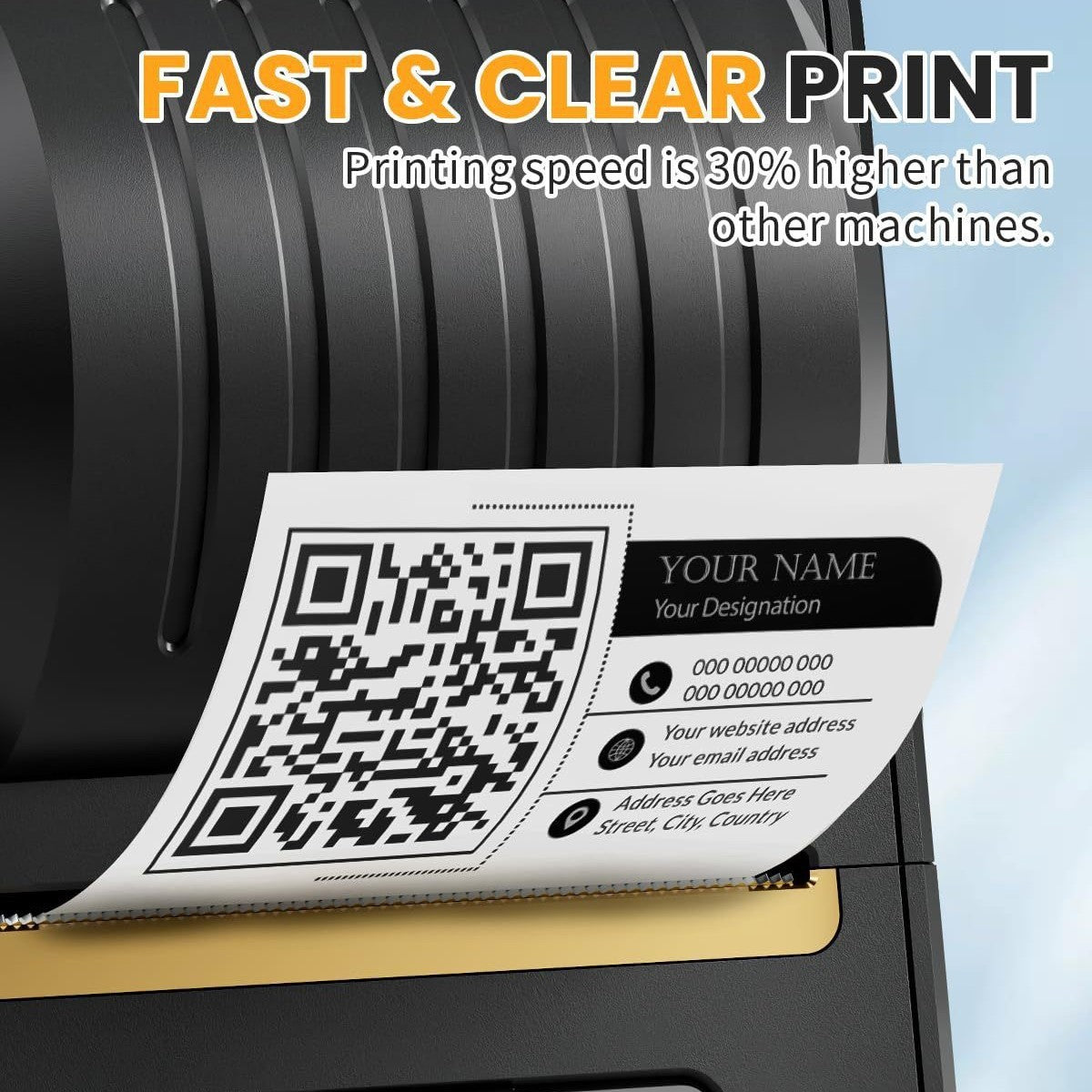 Bluetooth Ink-free Portable Thermal Label Printer