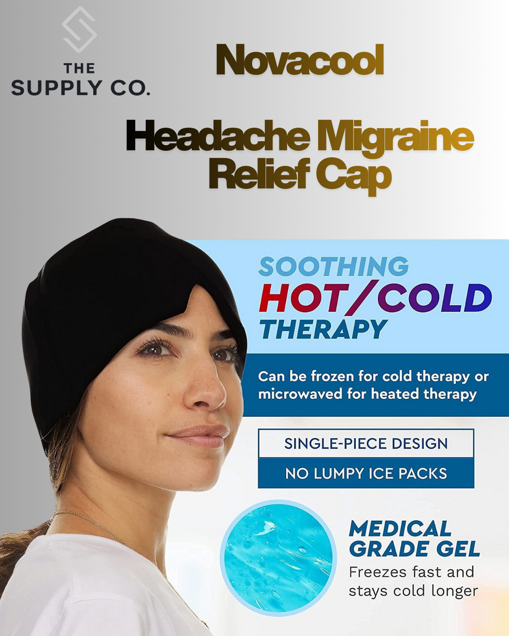 Ice Gel Headache Relief Hat