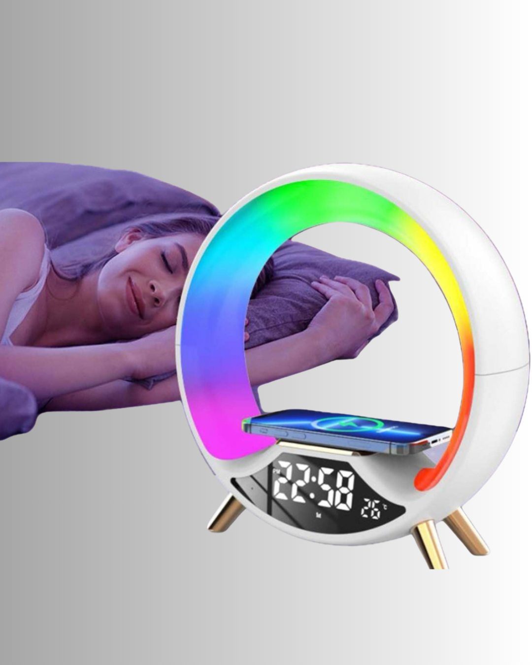 O Light 3-in-1 Night Lamp 🌙 Wireless Charger + Bluetooth Speaker |