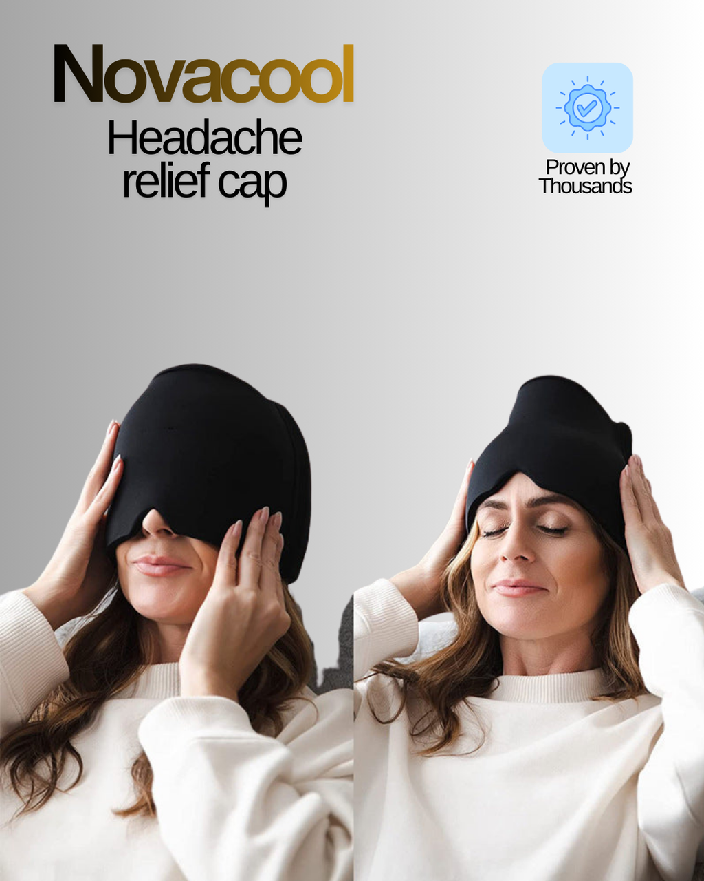 Ice Gel Headache Relief Hat